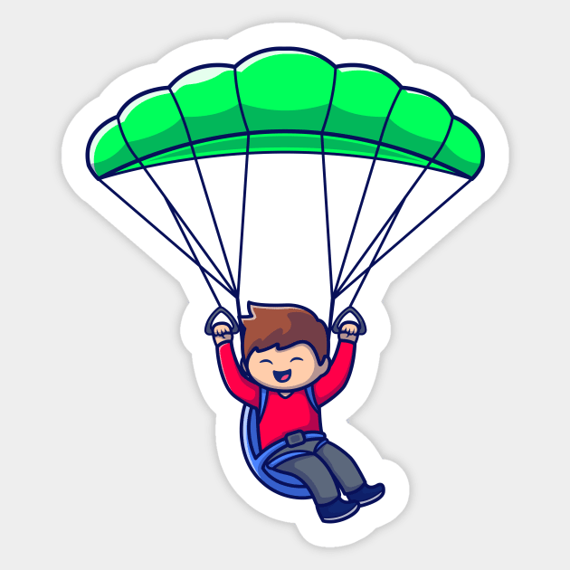 Paragliding cartoon hotsell